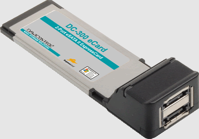 Dawicontrol DC-300 eCard 2-Port eSATA II ExpressCard 693336 by Dawicontrol