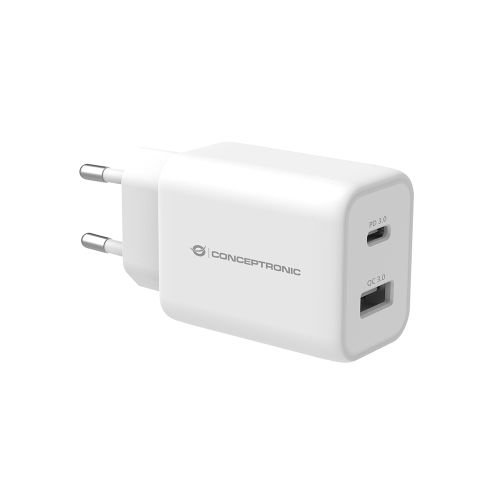 Conceptronic Carregador Parede 33W PPS QC 3.0 - Branco ALTHEA11W by Conceptronic