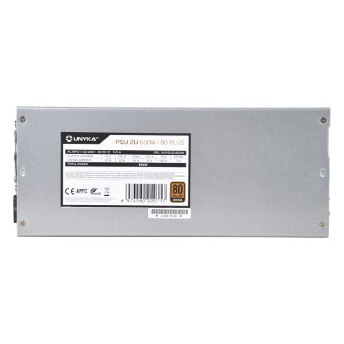 UNYKAch Fonte 2U 600W 80Plus Bronze UKPSU2U600W by Unyka