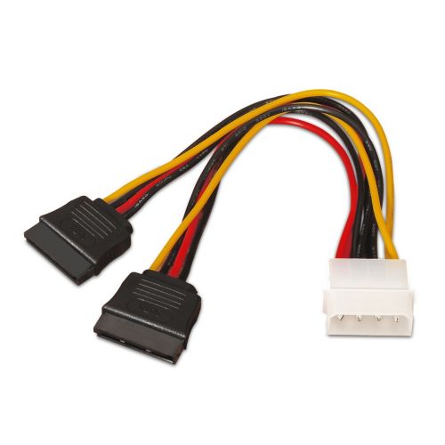 Aisens Cabo Corrente Molex 4Pin P/2xSata 20cm A131-0161 by Aisens