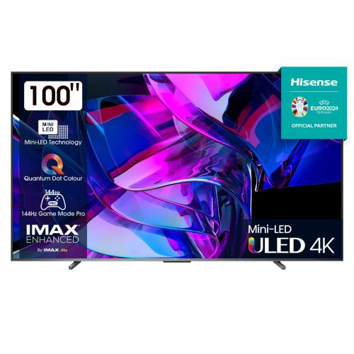 Hisense 100" 4K Ultra HD Smart TV Wi-Fi Preto 500 cd/m² 100U7KQ by Hisense