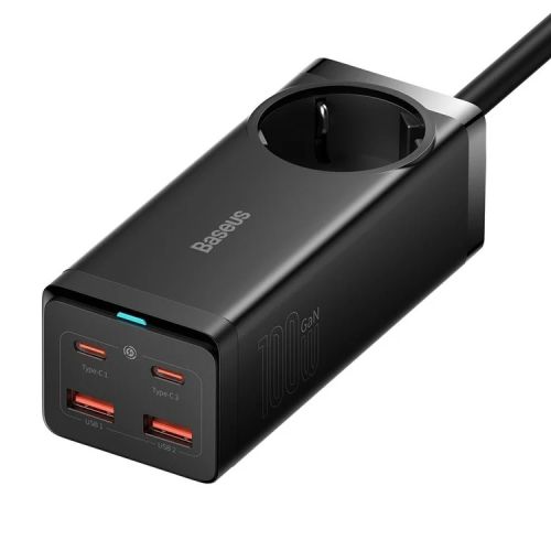 Baseus Carregador GaN3 Pro 100W Dual USB-C/USB-A - Preto PSZM000401 by Baseus