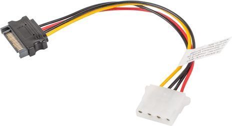 Lanberg Molex - SATA, 0.15m, Wielokolorowy (CA-SAHD-10CU-0015) CA-SAHD-10CU-0015 by Lanberg