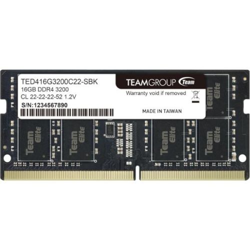 Team Group Elite SoDimm DDR4 16GB 3200MHz CAS22 1.2V TED416G3200C22-S01 by Team