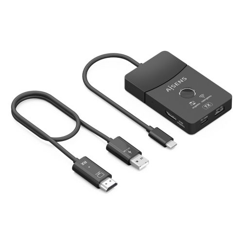 Aisens ASWL-H2KDC30M05-BK base & duplicador de portas Com fios e sem fios - Preto ASWL-H2KDC30M05-BK by Aisens