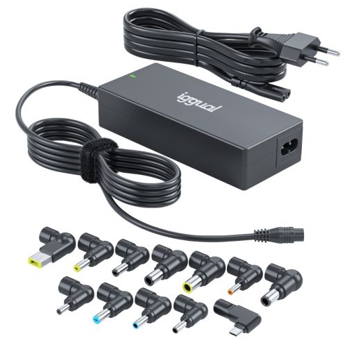 Iggual CUA-C-12T-90W adaptador e transformador Interior Preto IGG320198 by Iggual