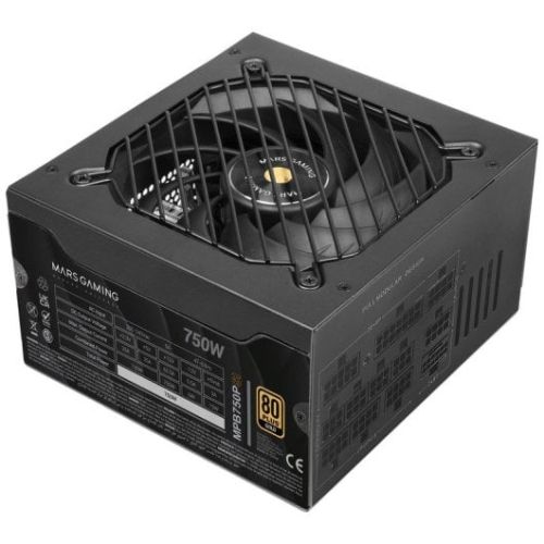 Mars Gaming MPB750PSI Fonte de alimentação 750W ATX 3.1 PCIe 5.1 80 Plus Gold Preta MPB750PSI by Mars Gaming