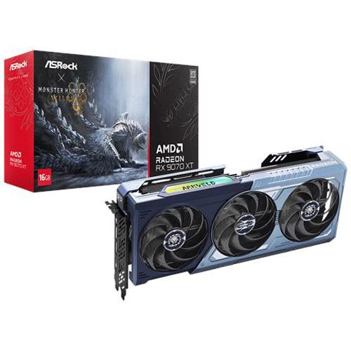 Asrock Radeon RX 9070 XT Monster Hunter Wilds Edition AMD 16 GB GDDR6 90-GA6FZZ-00UANZ by Asrock