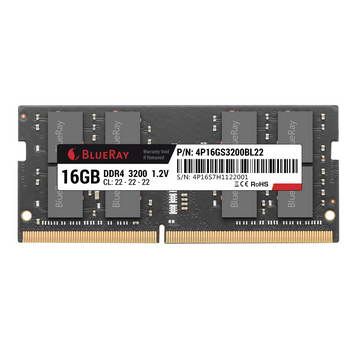BlueRay SoDimm 16GB DDR4 3200MHz CAS22 1.20V 4P16GS3200BK22 by Blueray