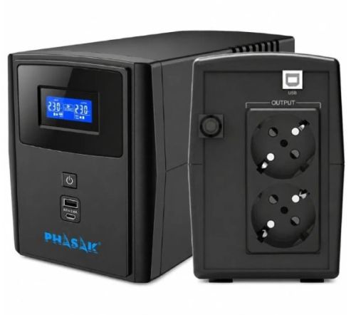 Phasak Sirius PH7310 UPS Interativa 1000VA 600W LCD PH7310 by Phasak