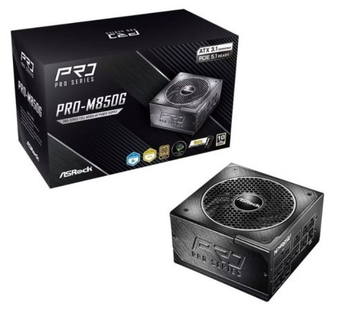 AsRock PRO-M850G Fonte de Alimentacao 850W 80+ Gold ATX 3.1 PRO-M850G by Asrock
