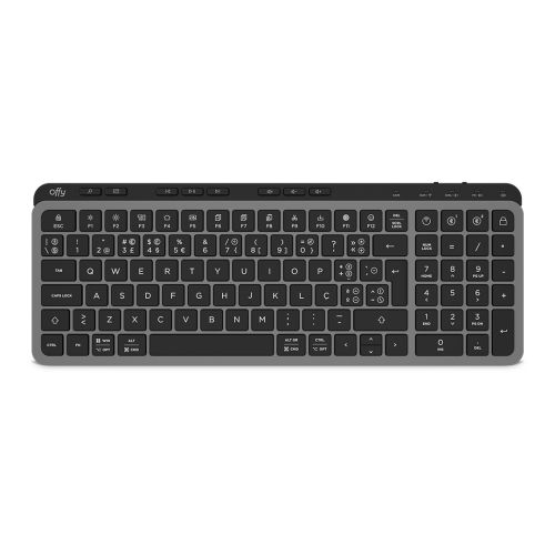 Offy Flexi Mid Teclado Sem Fios Bluetooth 5.1 PT Cinzento OFFYFLEXIMIDPT by Offy