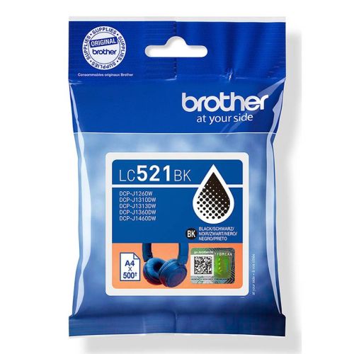 Brother LC521BK Tinteiro Original Preto LC521BK by Brother