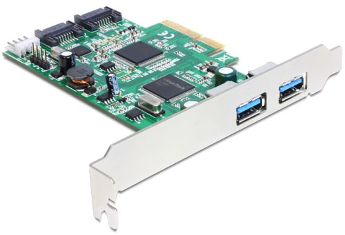 Delock Placa PCI-E 2 x USB 3.0 + 2 x SATA 6Gb/s 89359 by Delock