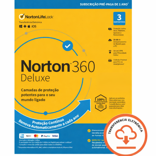 Norton 360 Deluxe 3 Dispositivos - 1 Ano 21399664 by Norton