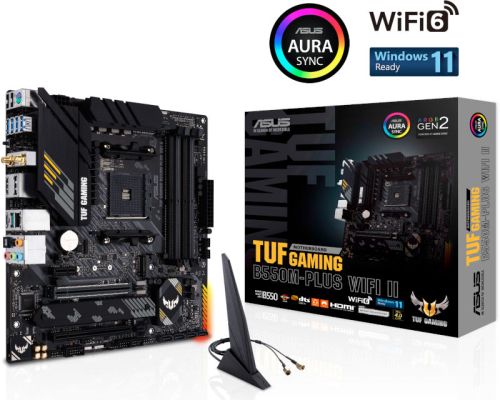 Asus TUF GAMING B550M-PLUS WIFI II AMD B550 SKAM4 90MB19Y0-M0EAY0 by Asus