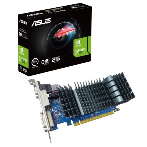Asus GeForce GT710 Silent EVO 2GB DDR5 PCI-E 90YV0ALA-M0NA00 by Asus
