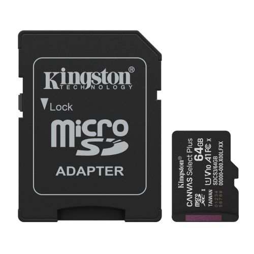 Kingston Canvas Select Plus MicroSDXC Gen3 64B A1 Class10 SDCS3/64GB by Kingston