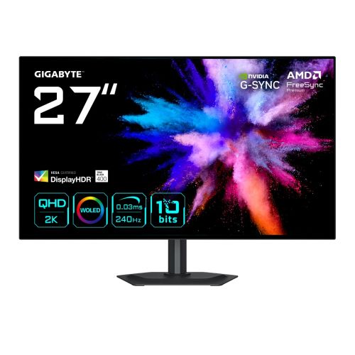 Gigabyte Monitor Gaming GO27Q24G 27 QHD OLED 240Hz GO27Q24G by Gigabyte