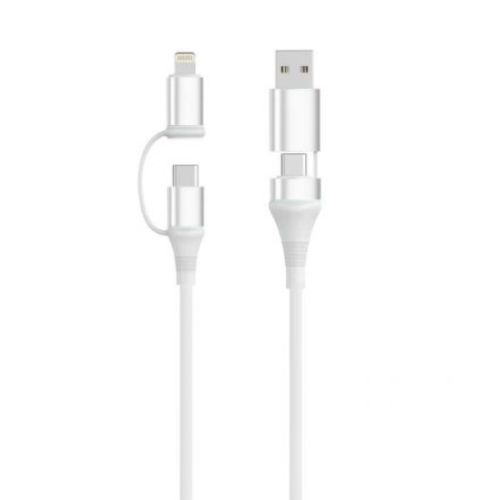 Ewent Cabo USB-C 4 em 1 60W 1m Branco EC1075 by Ewent