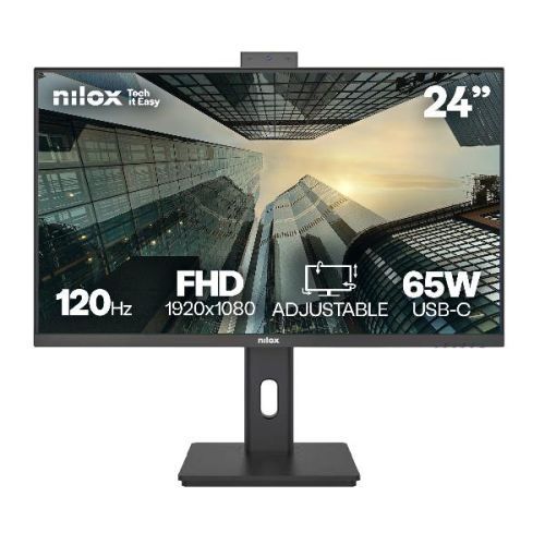 Nilox Monitor IPS NXM24RWEB0265 24 Webcam 120Hz USB-C NXM24RWEB0265 by Nilox